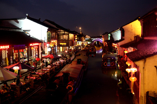 蘇州山東塘街夜景