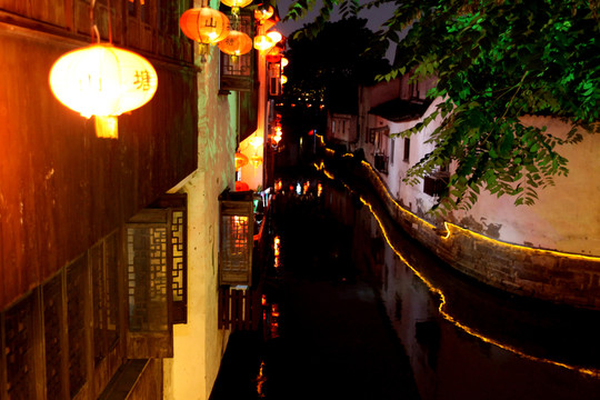 蘇州山東塘街夜景