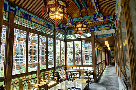 中餐館走廊內(nèi)景