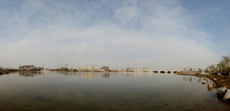 陽谷金水湖全景圖