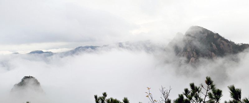 黃山 云霧 風(fēng)雨黃山 云海