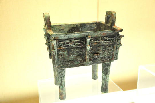 青銅器 方鼎 古董 文物 古代