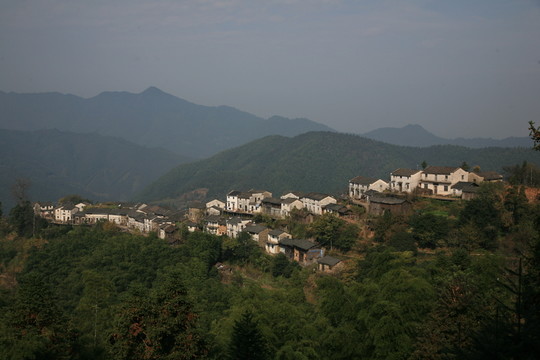 休寧 木梨拱 高山村 山花 村
