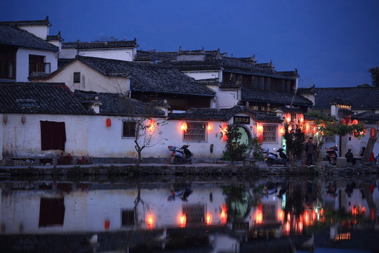 宏村夜景