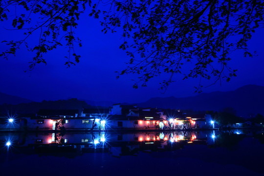 宏村夜景