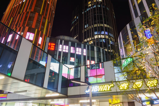 都市建筑夜色