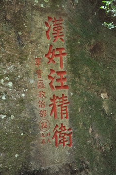 漢奸汪精衛(wèi) 字體雕刻