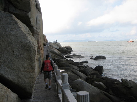 桂山島海邊棧道