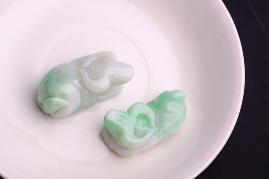 和田玉牛 玉石 玉器 手把件