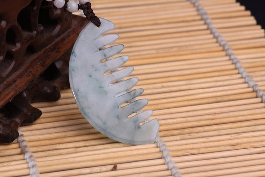 毛衣鏈 玉梳子 玉珠子