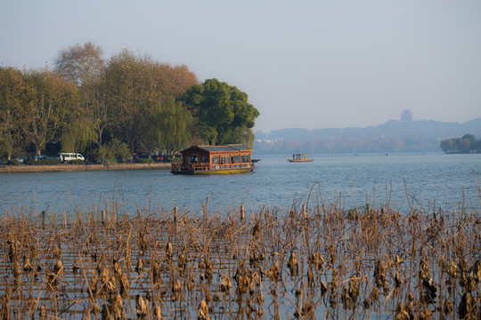 西湖冬景