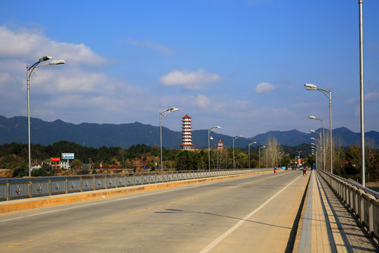 塔 城市 園林 山水 建筑