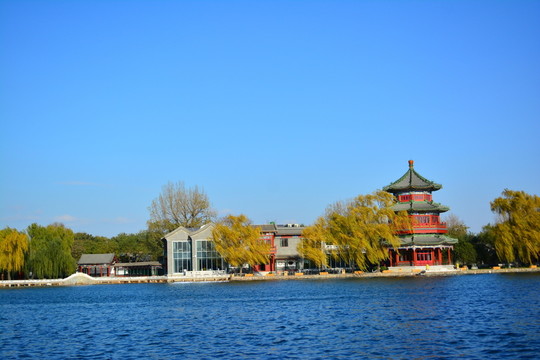湖邊