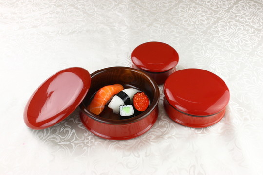 日本漆器食盒壽司盒