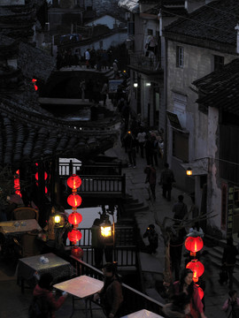 婺源李坑夜色