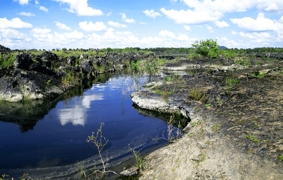 火山巖漿遺址