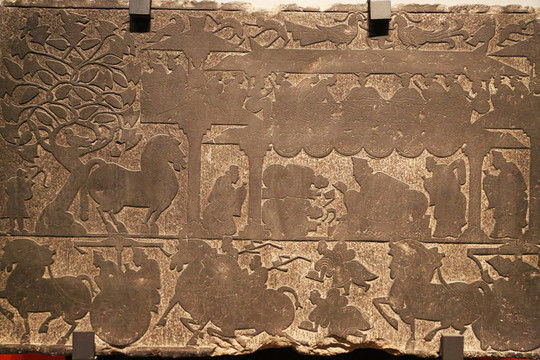 古代出土精美石雕藝術(shù)