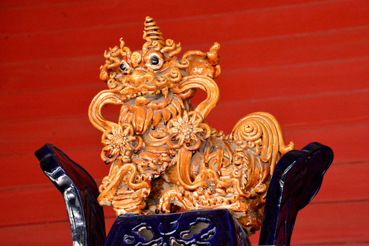 雕塑 木雕塑 獅子