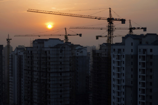 城市樓盤建筑工地