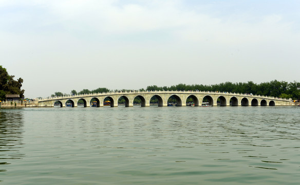 北京頤和園十七孔橋
