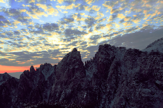冬景 黃山風(fēng)光 黃山