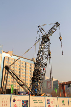 道路建設(shè) 吊車