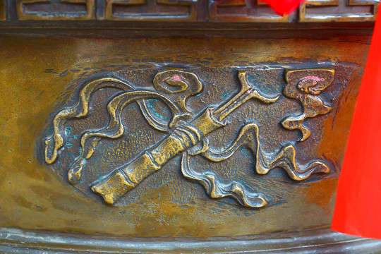 佛教八寶 浮雕