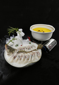 生涮鮭魚火鍋