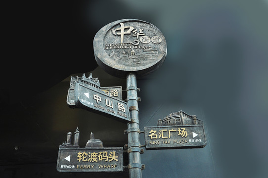 古代路牌