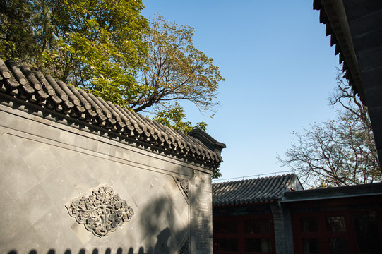 大覺(jué)寺古建筑影壁墻
