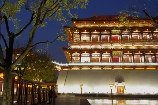 西安大唐芙蓉園紫云樓夜景