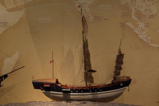 明清廣船模型