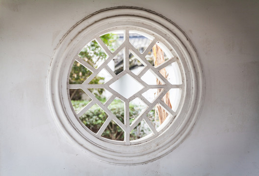 古建圓形窗戶
