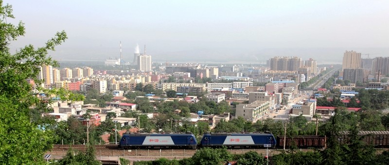鳥瞰小城市景觀