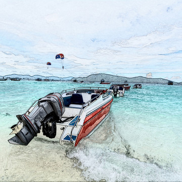 海灘快艇