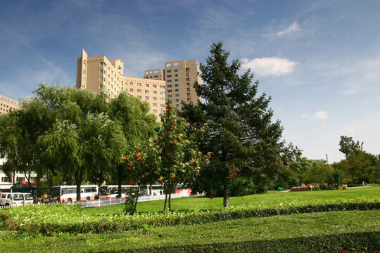 牡丹江畔 江畔公園 江畔建筑