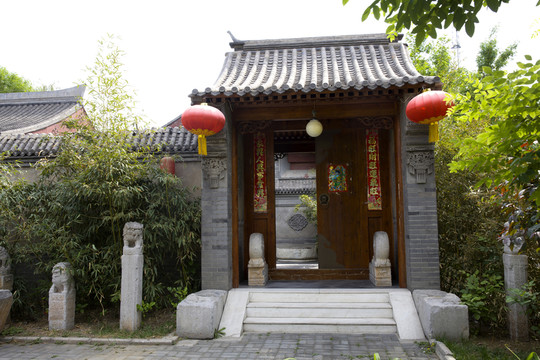 中式門廊建筑