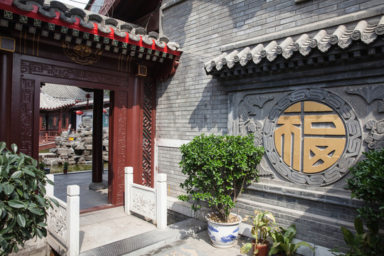中式庭院門廊