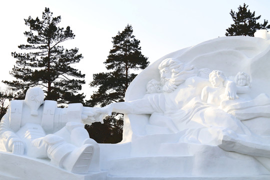 希臘神話雪雕
