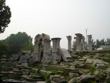 圓明園的建筑遺址