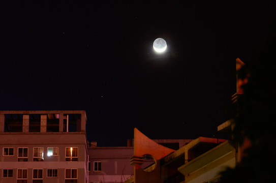 金星合月（實(shí)拍）
