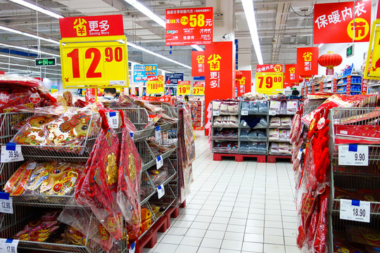 超市年貨貨架