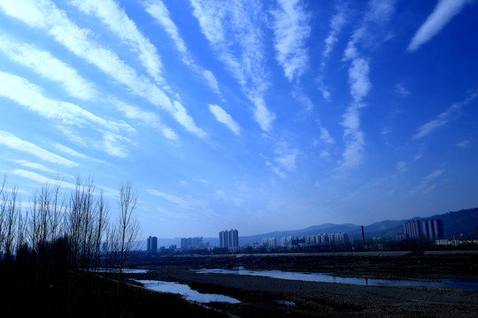 藍天下的風景