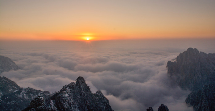 黃山云海日出