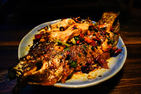豆花炭魚