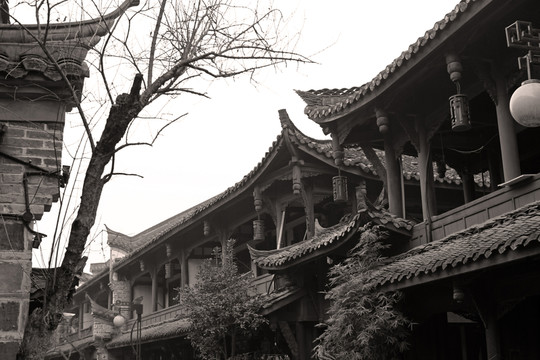 古蜀第一鎮(zhèn)黃龍溪的老房子