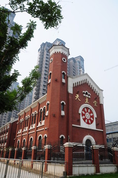 天津天主教堂豎版