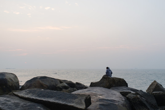 海邊看日出