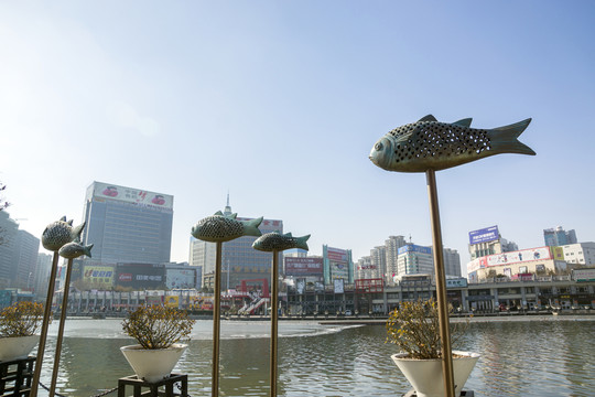 城市雕塑 景觀魚(yú)