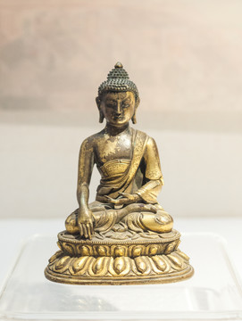 釋迦牟尼鎏金銅造像